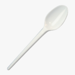 White Milky Plastic Spoon (Pack Of 100 Pc)