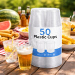 Transparent Disposable Glass (8 OZ/240 ML)-(Pack of 50 Pc) - Image 5